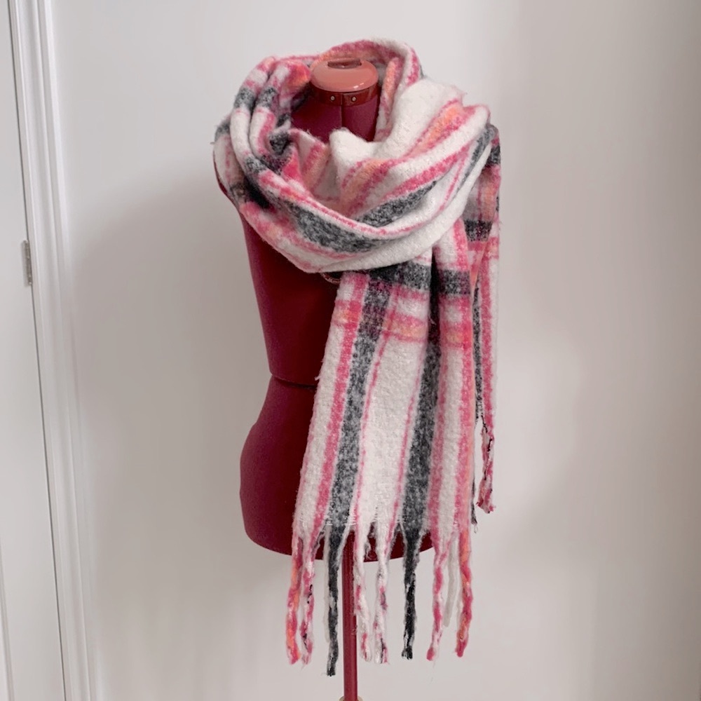 Steve Madden Plaid Blanket Scarf